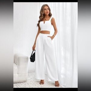 Brand new white pant set